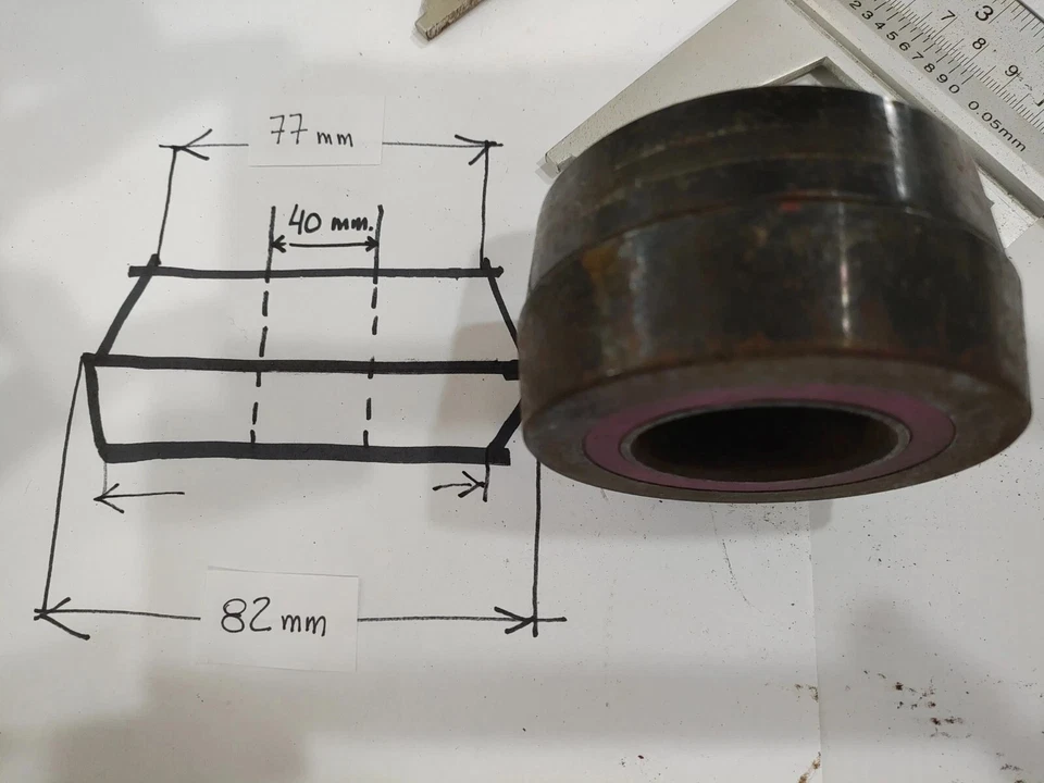Wheel Balancer centering Dual taper Collet 40 mm Shaft Hunter 77 mm to 82 mm - Image 2 of 3