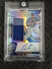 2022 Chronicles Spectra Orelvis Martinez Prospect Patch Auto /75 Blue Jays