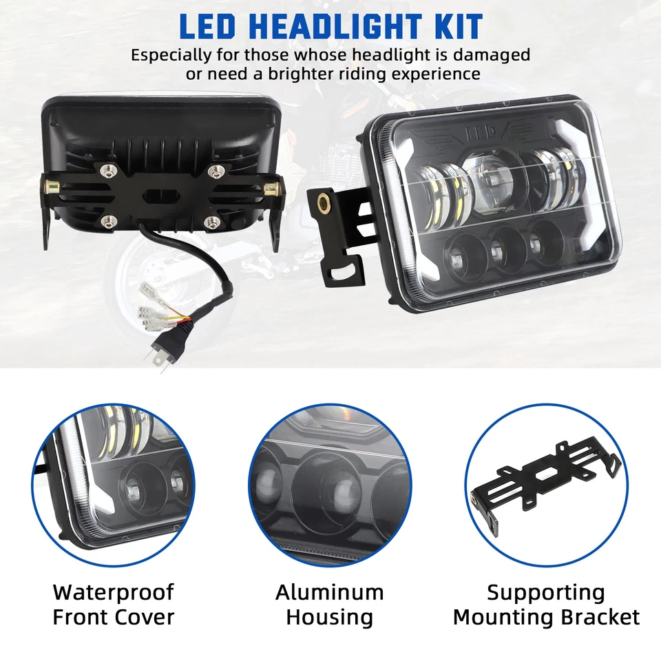 Kit de barra de luz LED Plug&Play para Suzuki DR650 DRZ400 con soporte de montaje Foto 4 de 4