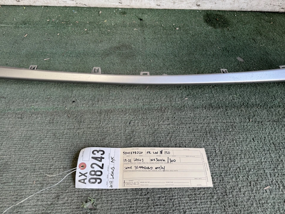 2018 2019 20 2021 LEXUS NX300h NX300 parachoques delantero inferior alerón labio OEM AX98243 Foto 2 de 4