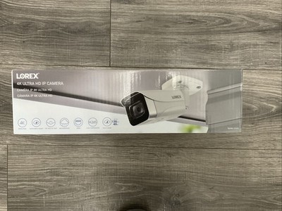  Lorex 4K Ultra HD IP PoE Add-On Indoor/Outdoor Bullet Security Camera E841CA-E