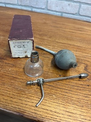 Vintage c1916 DeVilbiss No 15 Stainless Tip Atomizer w/ Original Box