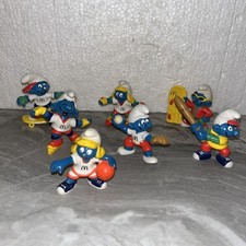 Puffi Puffo Mc Donald's - Pejo 96 Lotto 7 Personaggi Figure
