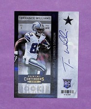 2013 Contenders Terrance Williams Rookie Cracked Ice Variation Auto SP /21