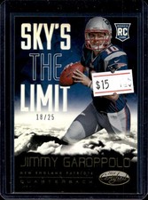 2014 Panini Certified Jimmy Garoppolo Sky's the Limit RC Gold #/25 Patriots