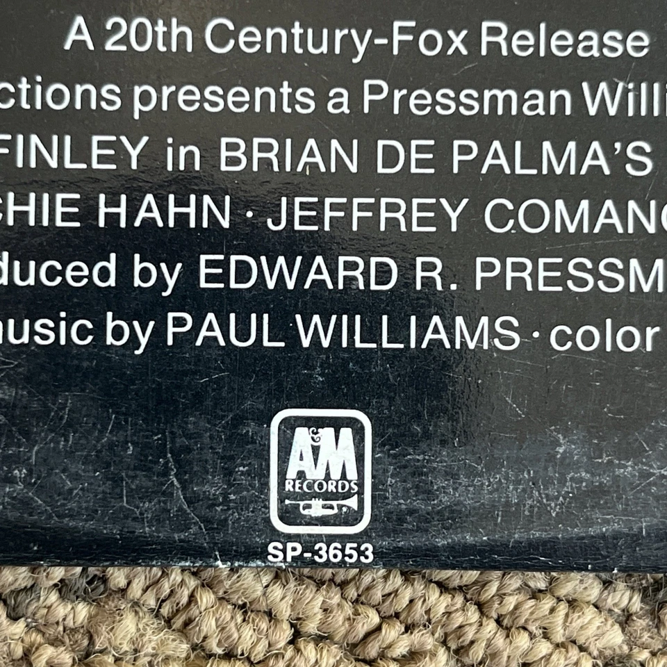 PHANTOM OF THE PARADISE soundtrack A&M SP 3653 orig 1974 VG+ - Image 2 of 4