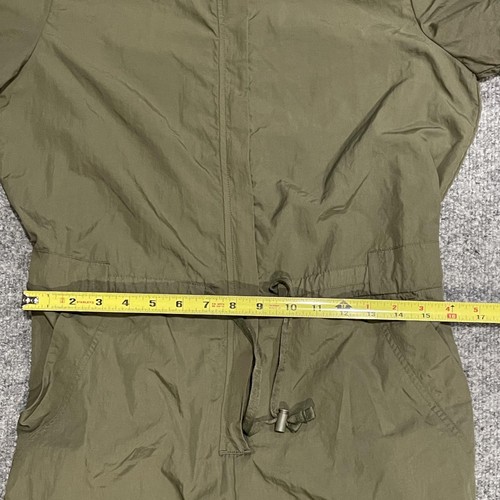 Fabletics Woven Flight Suit Womens Small Green Short Sleeve Drawstring Nylon - Picture 14 of 17