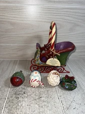 JIM SHORE JINGLE ALL THE WAY - Winter Sleigh w/Hanging Ornaments 5 Pcs - 4031689