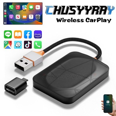 Wireless CarPlay Adapter Plug Play Fast Connection Low Latency USB