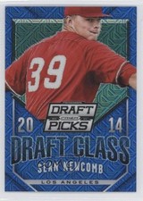 2014 Panini Prizm Perennial Draft Picks Class Blue Mojo 14/75 Sean Newcomb fm0