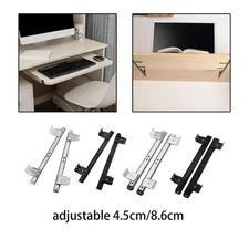 Keyboard Slides Rails Set Cabinet Furniture Hardware 14 inch Steel Sliding