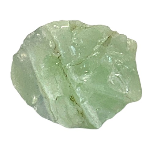 Green Clear White Layered Art Glass Cullet Glowing Manganese Slag Glass #5GM5 - Picture 4 of 7