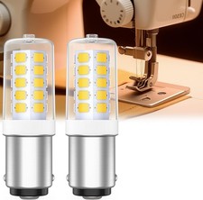 BA15D LED Sewing Machine Bulb 4W 15W 3000K Non-Dimmable 2-Pack | Warm White Sew