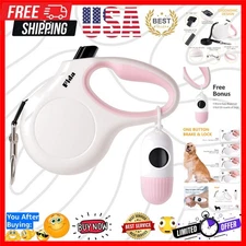 Retractable Dog Leash for Small Breed up to 26 lbs, 16 ft Pet Walking Leash w...