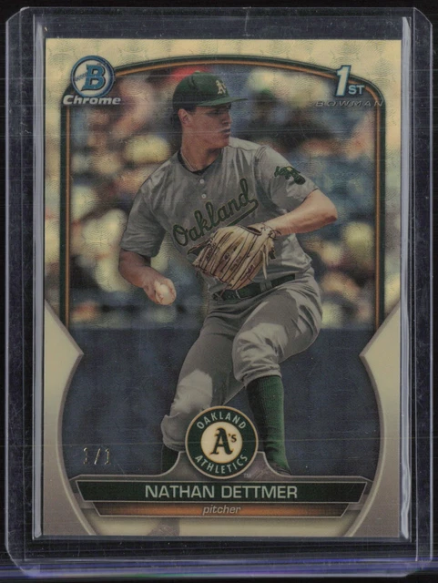 2023 Bowman Chrome Superfractor #BDC146 Nathan Dettmer 1/1 RC Rookie