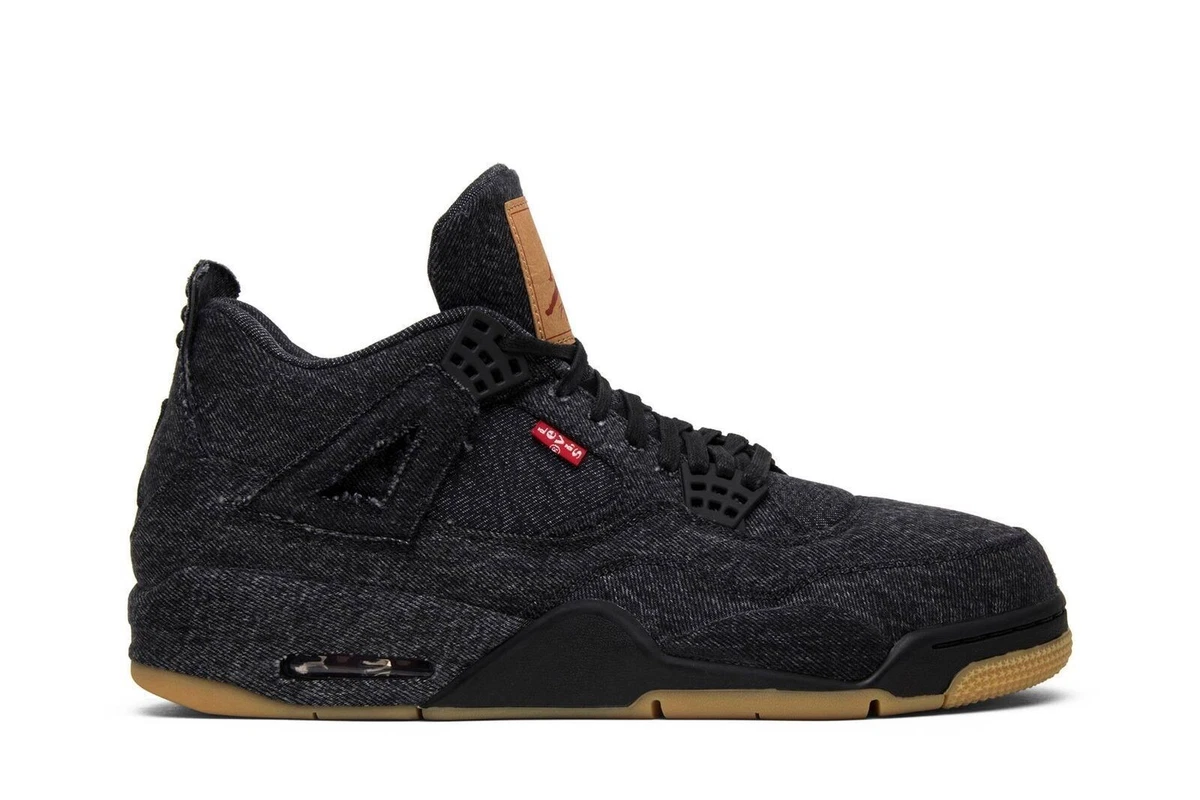 Preços baixos em Levi's x Air Jordan 4 Retro Black Denim | eBay