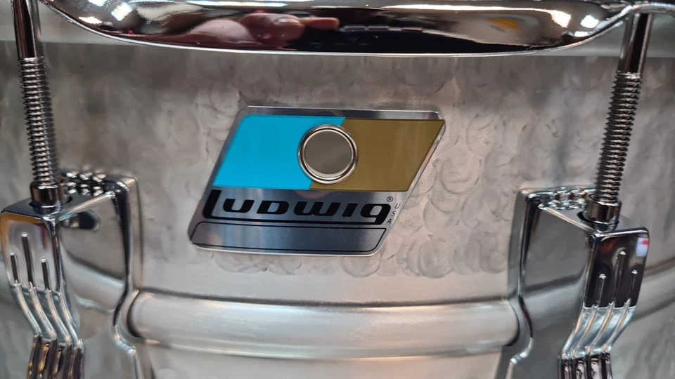 Ludwig 14x6,5" Zoll LM405K USA Acrolite Aluminium Snare Drum Gehämmert Drums - Bild 2 von 4