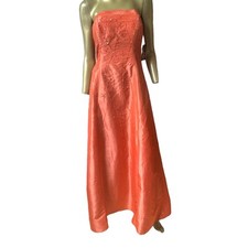 ViNTaGe NOS Prom Dress Gown Coral Fairy Princess 90s Y2K Corset 11/12