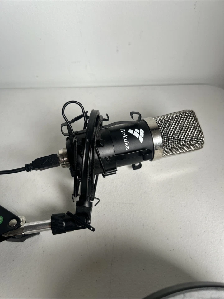 Ankuka Studio Condenser Microphone & Shock Mount Foam Cap Audio Recording - Image 2 of 4
