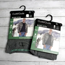 Cuddl Duds Men's Base Layer Shirt Pants Size S Thermal Long Johns Underwear Lot