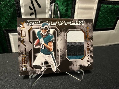 DeVonta Smith # Eagles # 2021 Panini BLACK Football ROOKIE INFLUX /50 #RI-DS