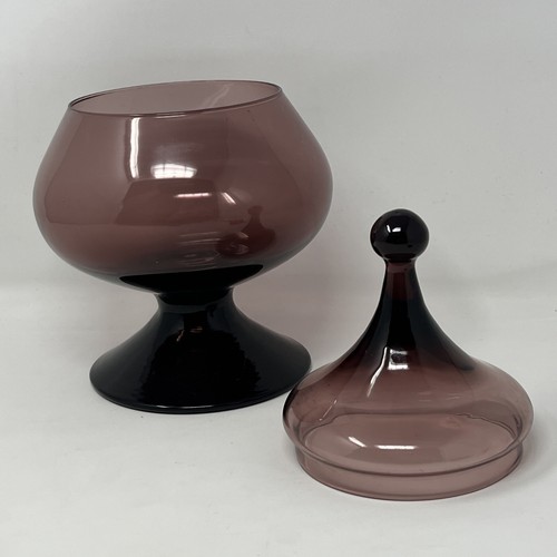 Vintage Empoli Amethyst Zirkuszelt Apotheker Süßigkeiten Schüssel 9,5 Zoll - Bild 6 von 14
