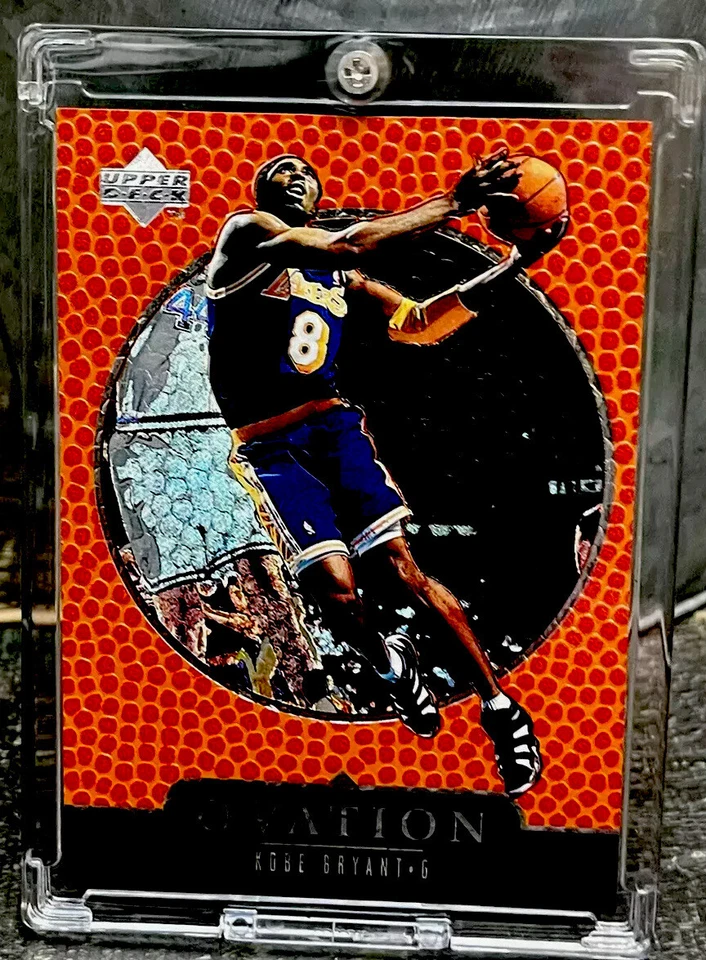 KOBE BRYANT CARD REFRACTOR HOLO Foil AUTHENTIC INSERT RARE LA LAKERS  JERSEY #8 - Image 2 of 4