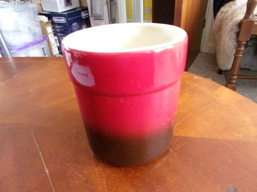 DENBY CHERRY RED UTENSIL POT/JAR - Picture 3 of 7