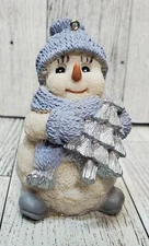 Encore Group Snow Buddies Snowman with Tree 3" ornament