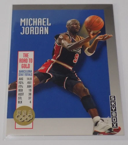 1992-93 Skybox USA Basketball Michael Jordan Card #USA11 Bulls HOF