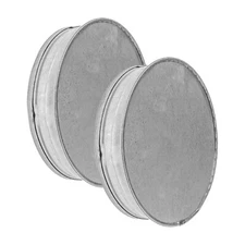 2pack Galvanized Metal Duct End Cap - 6 Inch Fit Available in Different Sizes...