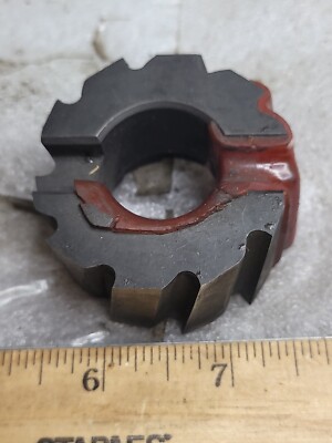 WELDON  MILLING CUTTER 2'' x 1 1/8'' x 1'' 10 Flute SHELL MILL CUTTER USED EX CON