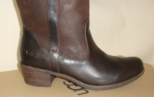 UGG Cassis Lodge Leather Tall Riding Style Boots Women's Size US 9 NEW - Picture 6 of 8