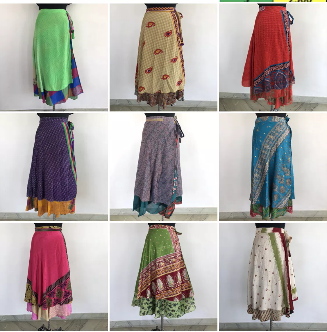 Sari Wrap Skirts