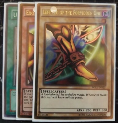 yugioh exodia deck ebay The Forbidden One may be 1st or Unlimited Edition Exodia Konami Yu-Gi-Oh! TCG Common