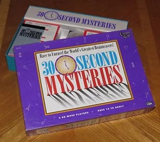 30 SECOND MYSTERIES Brainteaser Game - vtg 1995 University Games - Sealed Cards