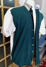 Vintage Button Down Casual Shirt Sz Med Colorblock Rare 70s 80sThe Mens Company