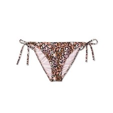 Women's Side-Tie Cheeky Bikini Bottom - Shade Shore Animal Print - Sz L
