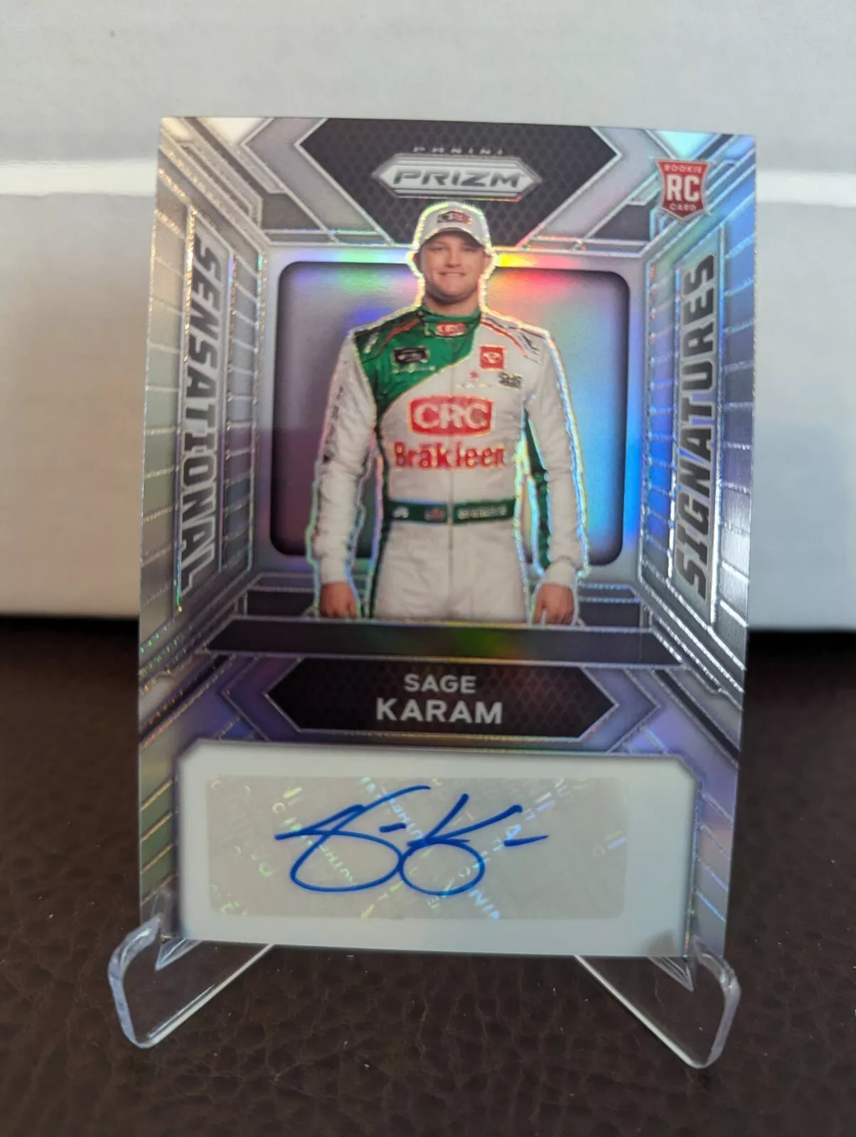 Sage Karam trading card