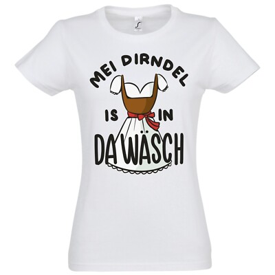 Youth Designz dirndl lingerie women's T-shirt funny dress saying fun costume
