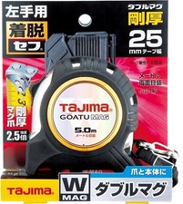 TAJIMA MEASURING TAPE DOUBLE MAGNET 25mm/5m GASFGLWM2550L