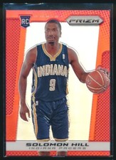 2013-14 Panini Prizm Solomon Hill Red Prizm Rookie Card #277 Indiana Pacers RC. rookie card picture