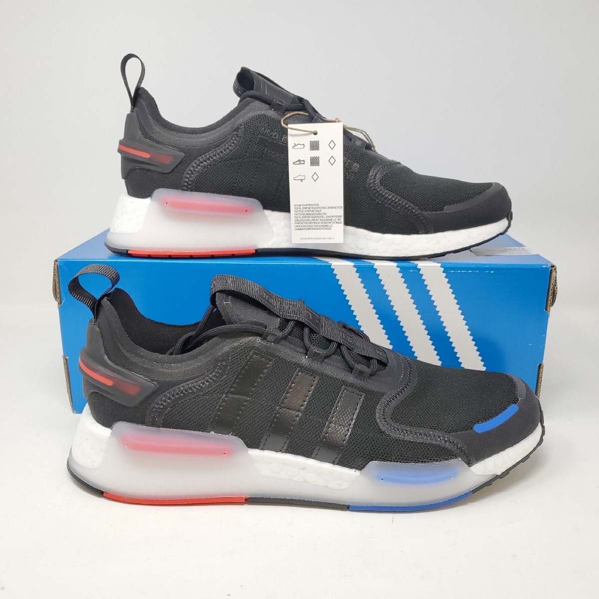 Men's Adidas NMD V3 Boost 'OG Black' Running Sneakers GX3378 Sizes  12