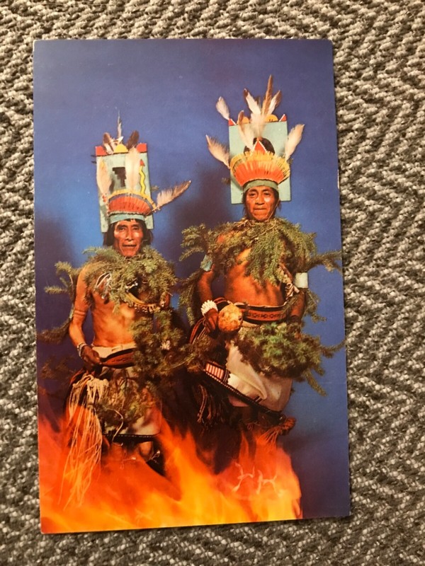 Vintage Postcard - Harvest Dance - free postage