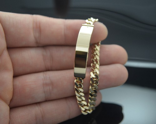 Baby Bracelet 14k Gold Miami Cuban Link 
