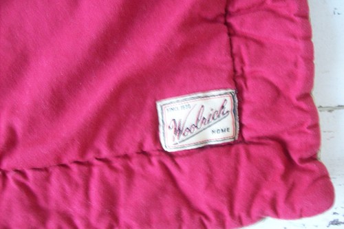 2 Woolrich Std Quilted Patchwork Pillow Shams~Corduroy Edges~Red/Tan/White Plaid - Picture 4 of 4