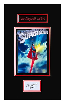 Christopher Reeve Original Autograph Museum Framed Ready to Display