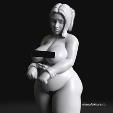 Curvy BBW Slave Girl 124 - 28mm Scale Resin Miniature by Manufaktura Miniatures