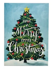 Christmas Card Embossed Festive Christmas Tree Design Design Card NEW