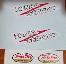 TONKA SERVICE VAN TRUCK 59-61 DECALS  DOOR LOGO'S VINYL PEEL AND STICK